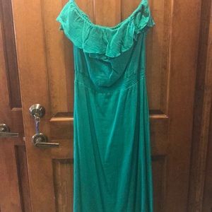 Strapless maxi dress